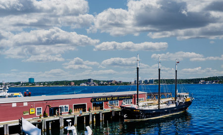 Tall Ship Silva at Dock in Halifaxのeditorial素材