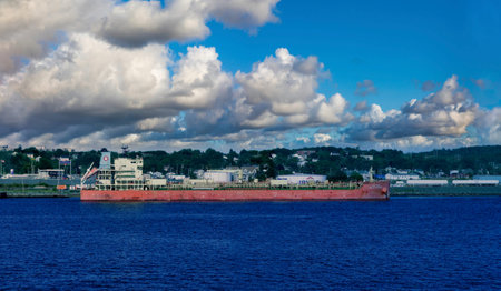 Tanker Docked on the Coast of Halifax