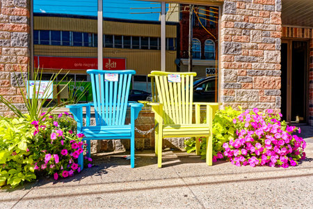 Adirondack Chairs in Downtown Sydneyのeditorial素材