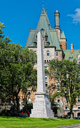 WolfeâMontcalm Monument in Quebec Cityのeditorial素材