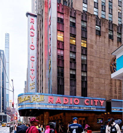 Radio City Music Hall Signsのeditorial素材