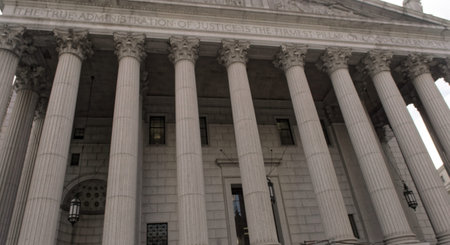 Motto on New York State Supreme Court Building