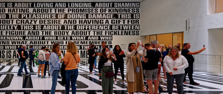 Tourists in MoMA