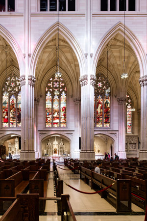 Pews and Arches in Saint Patricks