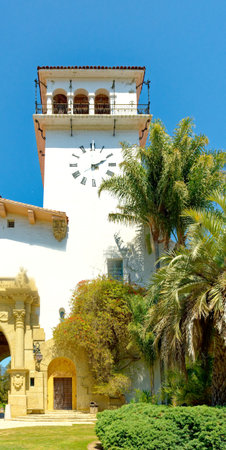 Clock Tower in Santa Barbara Courthouse