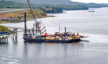 Working Barge Near Ketchikan