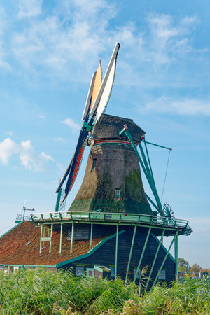 Windmills in Rural Hollandのeditorial素材