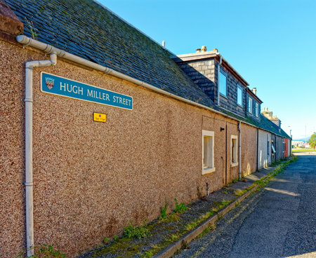 Hugh Miller Street in Invergordonのeditorial素材