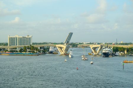Drawbridge in Port Evergladesのeditorial素材