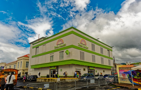 Fresh Market in Roseau Dominicaのeditorial素材