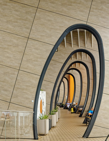 Modern Walkway on Celebrity Beyondのeditorial素材
