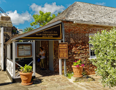 Admirals Inn at Nelsons Dockyardのeditorial素材