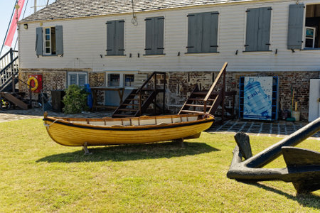 Old Rowboat at Nelsons Dockyardのeditorial素材
