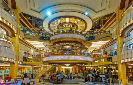 Details on a New Modern Princess Cruise Shipのeditorial素材