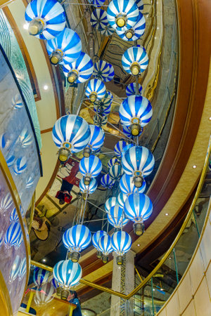 Details on a New Modern Princess Cruise Shipのeditorial素材