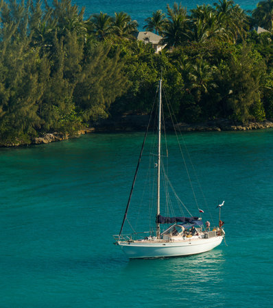 Sailboat in Nassauのeditorial素材