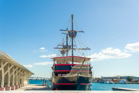 Pirate Ship at Nassauのeditorial素材
