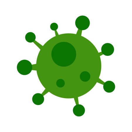 High quality dark blue virus, pandemic, bacteria icon. Pictogram, icon set, illustration. Useful for web site, banner, greeting cards, apps and social media posts.の写真素材