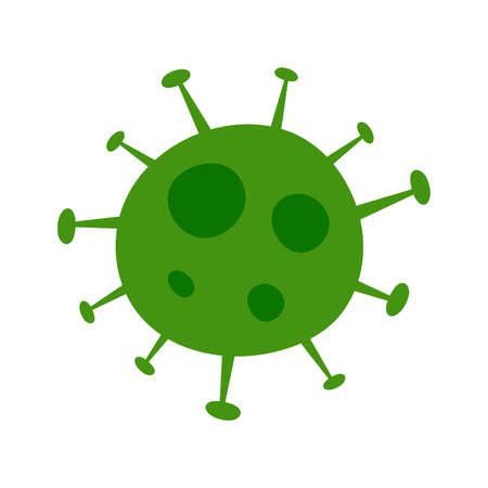 High quality dark blue virus, pandemic, bacteria icon. Pictogram, icon set, illustration. Useful for web site, banner, greeting cards, apps and social media posts.の写真素材