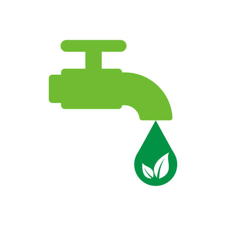 High quality green flat icon. Nature, recycle, pollution, clean energy. Useful for web site designs, mobile apps and social media posts.の写真素材