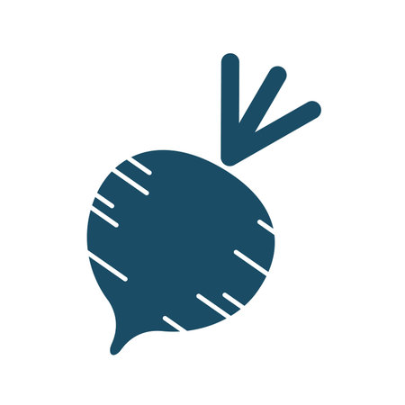 High quality dark blue flat radish icon. Pictogram, icon set, illustration. Useful for web site,...
