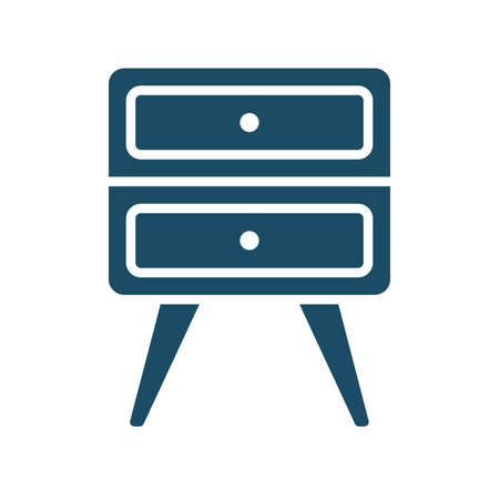 High quality dark blue flat drawers icon. Pictogram, icon set, illustration. Useful for web site, banner, greeting cards, apps and social media posts.の写真素材
