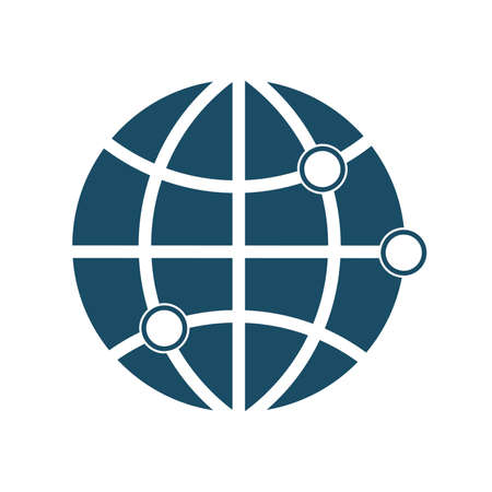 High quality dark blue flat internet icon. Pictogram, icon set, illustration. Useful for web site, banner, greeting cards, apps and social media posts.の写真素材