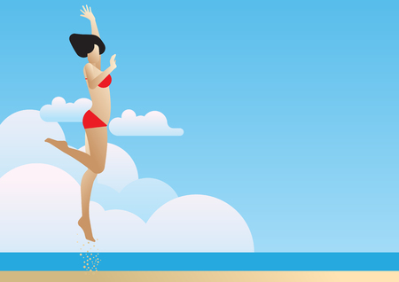 Exciting sea travelのイラスト素材