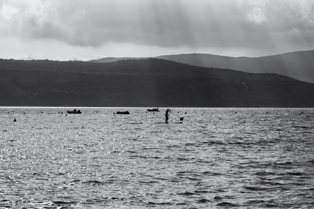 elba island is a beautiful place in Italyの写真素材