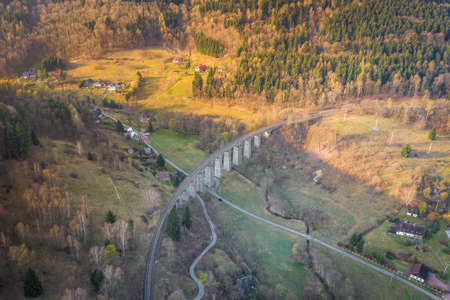 The railway viaductの写真素材