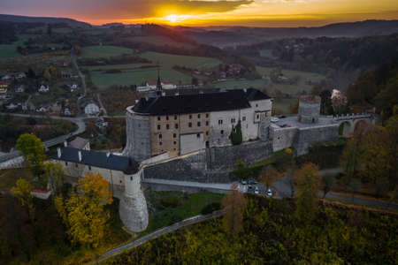 Cesky Sternberk Castle is a Bohemian castle of the mid-13th century, located on the west side of the River Sazava overlooking the village with the same name of the Central Bohemiaのeditorial素材
