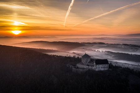 Tocnik Castle. The area where the castle was inhabited by people two thousand years ago, but it was...