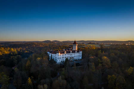Konopiste is a four-winged, three-storey chateau located in the Czech Republic. It has become famous as the last residence of Archduke Franz Ferdinand of Austria, the Austro-Hungarian throne.のeditorial素材