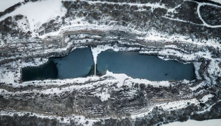 Great America (also called East Quarry or East Quarry) is a limestone quarry in the municipality of Morina in the district of Beroun in the Czech Republic in the Protected Landscape Area of Cesky krasの写真素材
