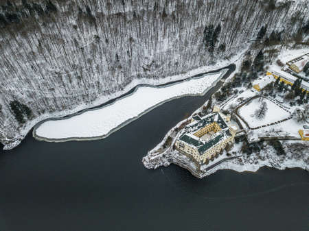 Orlik castle was established as a royal castle beside a ford across the Vltava River in the second half of the 13th century, probably by P?emysl Otakar II, although in the Middle Ages.のeditorial素材