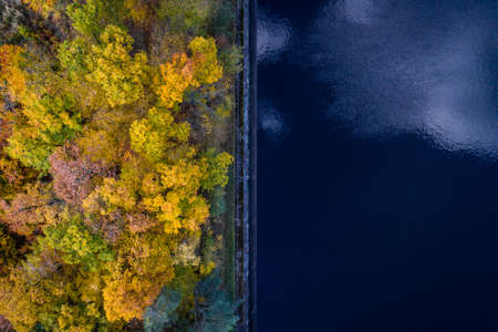 The Vltava river is 430.3 kilometers long and drains an area of 28,090 square kilometers in size, over half of Bohemia and about the third of the Czech Republic's entire territory. It's the longest riverの写真素材