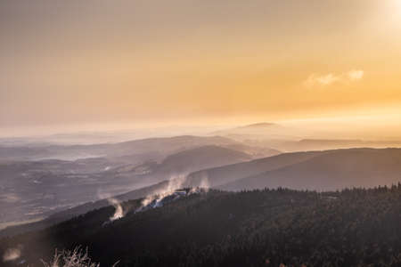 The Liberec Region lies in the very north of Bohemia. It consists of three districts in the eastern part of the North Bohemian Region and Semily District, which forms the western part of the East Republicの写真素材