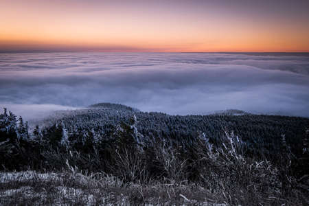 Jested is a mountain in the north of the Czech Republic, southwest of Liberec. With a promise of 517 meters, it is the eleventh most prominent mountain in the Czech Republic.の写真素材