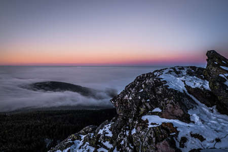 Jested is a mountain in the north of the Czech Republic, southwest of Liberec. With a promise of 517 meters, it is the eleventh most prominent mountain in the Czech Republic.の写真素材
