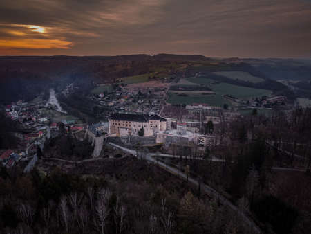 Cesky Sternberk Castle is a Bohemian castle in the mid-13th century, located on the west side of the River Sazava overlooking the village with the same name of the Central.のeditorial素材
