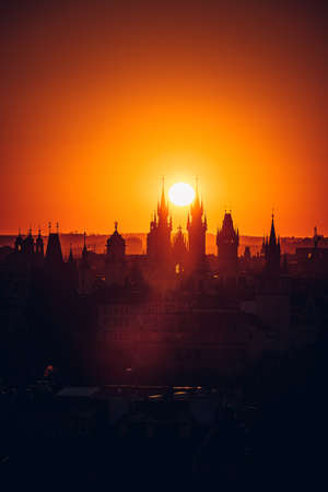 Prague is the capital and largest city in the Czech Republic, the 13th largest city in the European Union and the historical capital of Bohemia, situated on the Vltava river, Prague.の写真素材