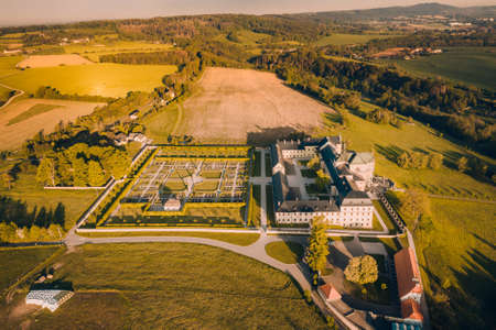 Kuks Hospital is a former care institute for military veterans in Kuks in the Trutnov district, operated between 1744 and 1938. It was the most generous institute of its kind in late Baroque Bohemia.のeditorial素材