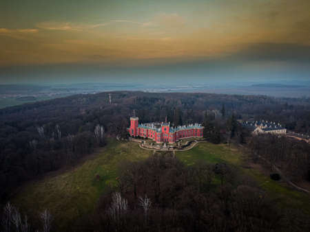 Hradek at Nechanice is a Neo-Gothic chalet building situated on a slight elevation 800 m northwest of the village center of Hradek, 2.8 km southeast of the town of Nechanice and 11 km west of Hradec.