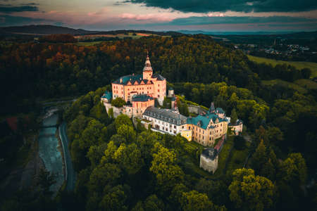 Frydlant castle is located in the north of the historic Bohemia region, close to the border with Poland. It is situated in the northern foothills.のeditorial素材
