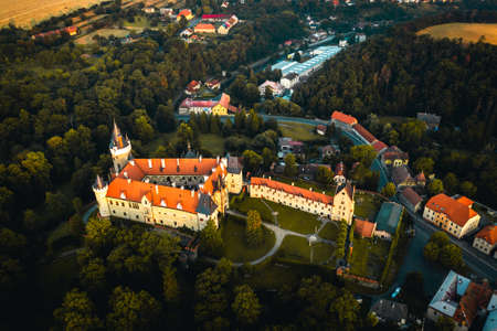 Zleby Chateau is a chateau approximately 7 km east of Caslav. It was originally a castle built by the Lichtenburg family. The first indirect mention of it comes from 1289.のeditorial素材
