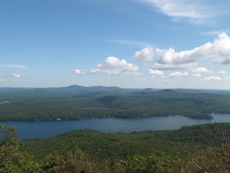 A beautiful view from the top of Mount Majorの写真素材