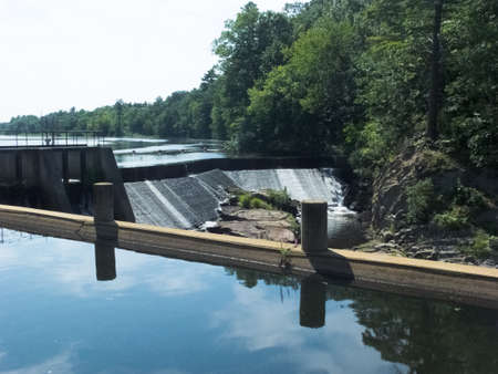 Mine Falls, a park located in New Hampshire, is a peaceful getaway for many peopleの写真素材