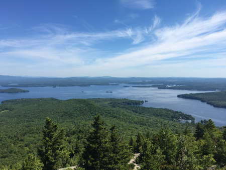 A beautiful view from the top of Mount Majorの写真素材