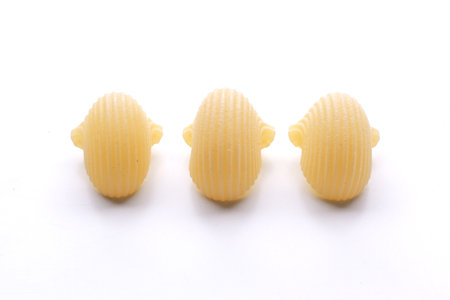 Pasta on a white background. Isolated pasta on a white background.の写真素材