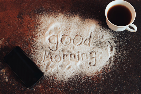 good morning chocolateの写真素材